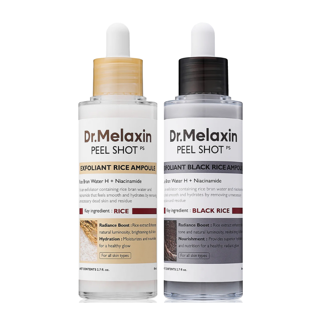 Dr.Melaxin Peel Shot Glow Rice Ampoule Duo